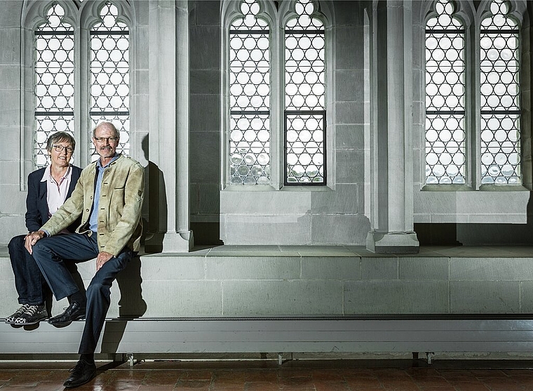 <em>Beschliessen kommende Woche ihre letzte Saison: </em>Das langjährige Schlosswartpaar Renate und Peter Jud. Foto: Chris Iseli
