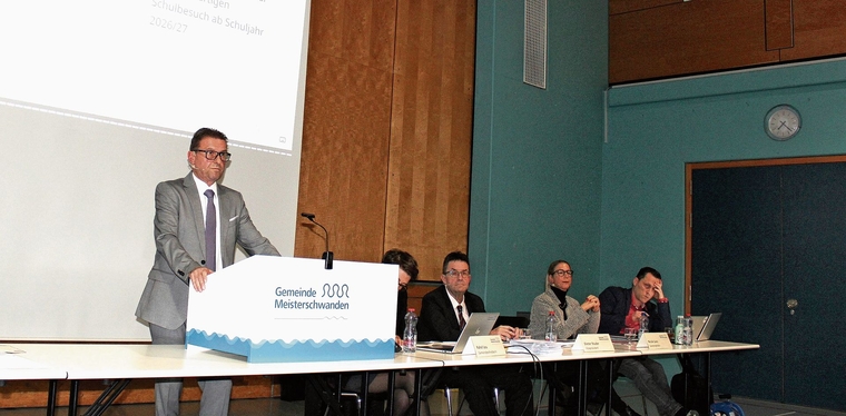 Präsident Haller führte durch die Versammlung.Foto: ASt