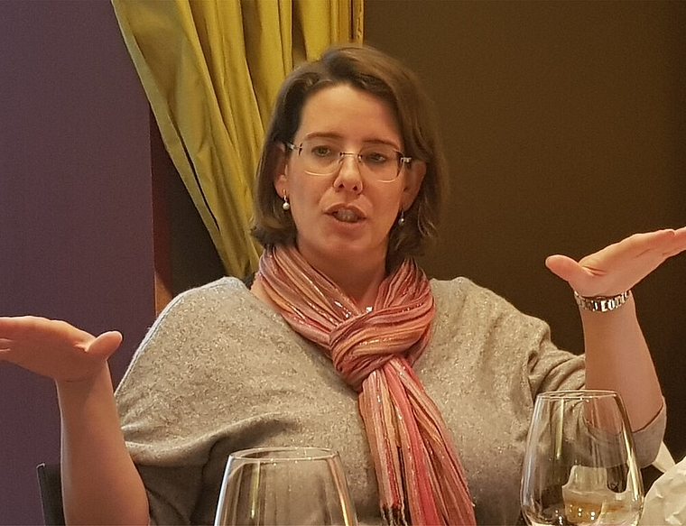 <em>Zerlegte die Zersiedelungsinitiative:</em> Jeanine Glarner am FDP-Politlunch. Foto: zvg