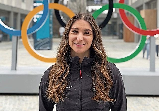 Startet im Massenstart der Frauen auf Platz sechs: Die Mörkner Eisschnellläuferin Ramona Härdi.Foto: zvg