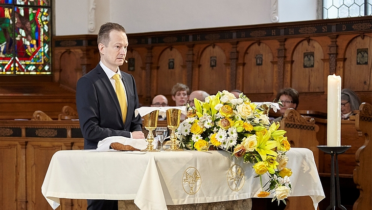 Vergass niemandem zu danken: Kirchenpflegepräsident Johannes Burger.
