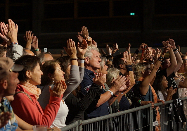 Für Coronazeiten zu viele Besucher: 2500 Fans pilgern jeden Sommer ans Fahrwanger Schützi-Open-Air. Foto: Ruedi Burkart
