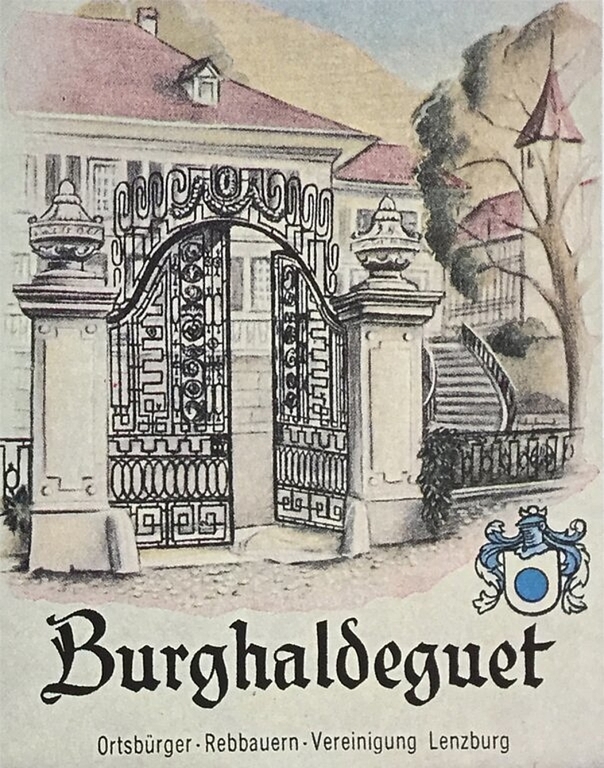 <em>Gegenstand einer Pop-up-Ausstellung:</em> Lenzburger Ortsbürger-Rebbauern-Vereinigung, hier eine Weinetikette. Foto: zvg
