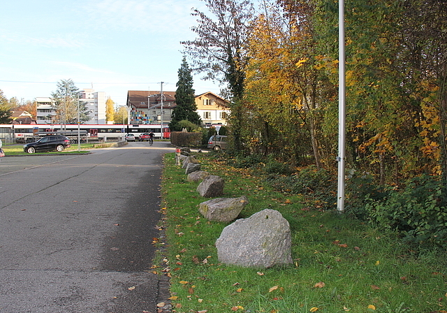 Geplant: Der neue Bushof rechts neben der Talstrasse. Foto: Alfred Gassmann