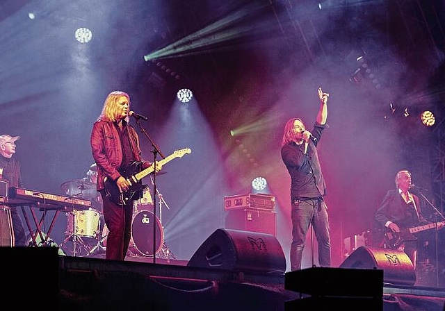 Dieses Jahr eine Attraktion am Schützi-Open-Air: Die Band Münchener Freiheit, hier am Heitere-Open-Air 2021.Foto: Patrick Hürlimann/LZ