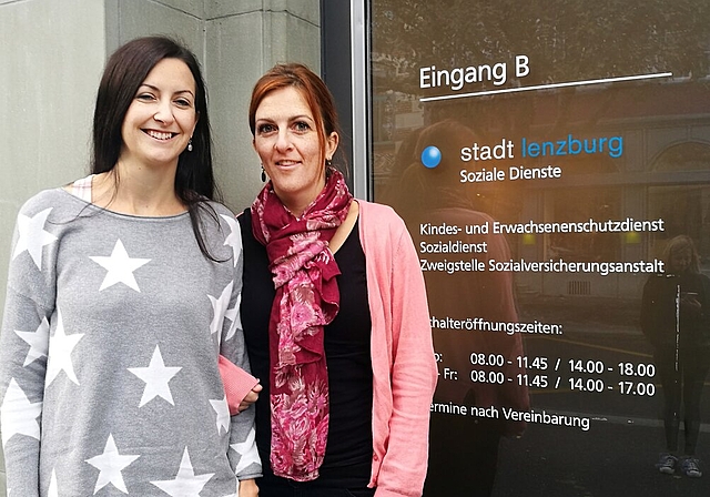 Die neuen Beraterinnen für Mütter und Väter in Lenzburg: Evelyne Guidi und Sheila Wehrli. Foto: Fritz Thut