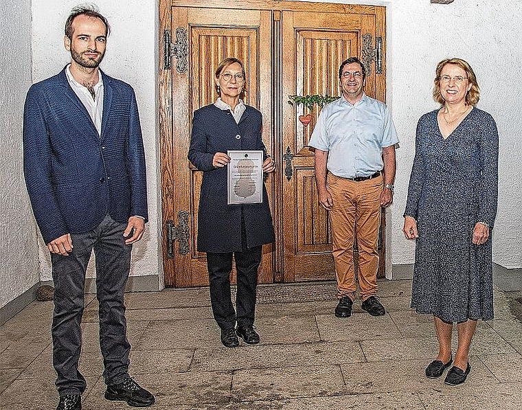 Sorgen für spannende musikalische Leckerbissen in Niederlenz: Christoph Croisé als künstlerischer Leiter, Präsidentin und Pfarrerin Christine Soland, Kassier Jean Croisé und Aktuarin Christina Maennel. Foto: Peter Winkelmann