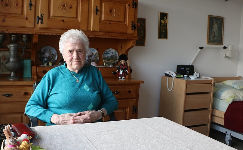 Heimelig eingerichtet: Margrit Brack fühlt sich bereits zuhause.