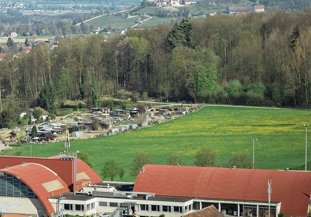 Auf dem Gelände der Schützenmatte soll ein dritter Schulstandort entstehen.Foto: Chris Iseli