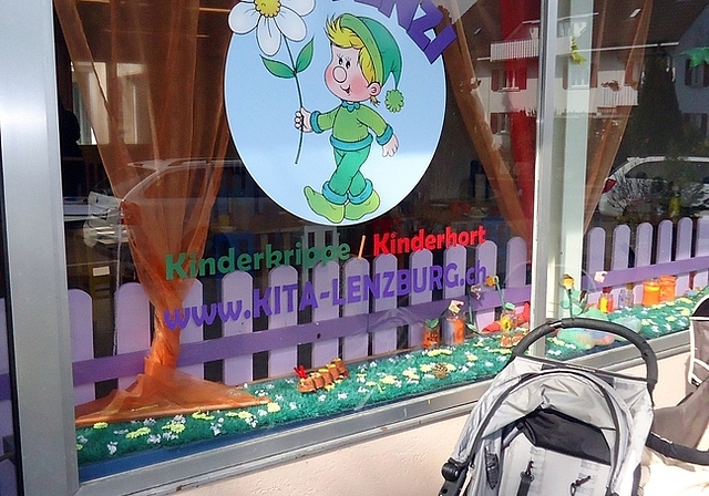 Lieferten im Einwohnerrat viel Gesprächsstoff: Krippen und Horte wie hier die Kindertagesstätte Lenzi an der Hallwilstrasse 3. Foto: Fritz Thut