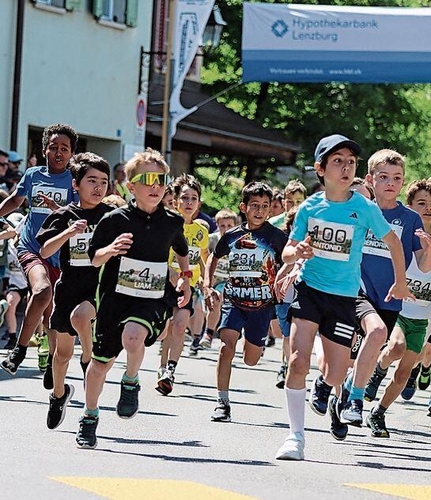 Auch die Schüler gaben Gas.Foto: Romi Schmid