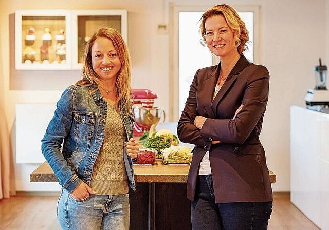 Bettina Pfiffner und Pia Eichenberger: Leben seit zwölf und sieben Jahren vegan. Foto: zvg
