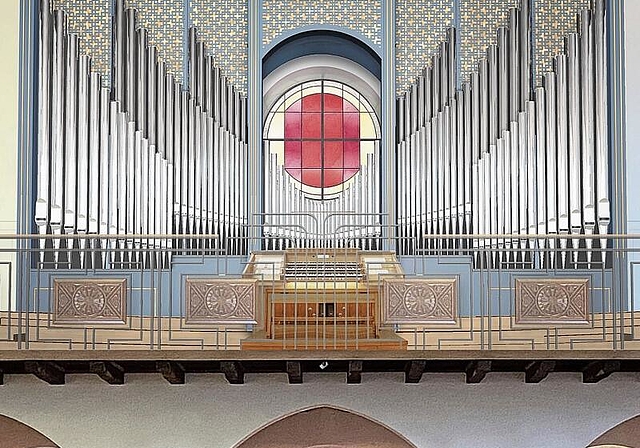 Überzeugt und findet Anklang: Der Entwurf der neuen Orgel für Lenzburg. Foto: zvg