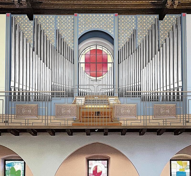 Überzeugt und findet Anklang: Der Entwurf der neuen Orgel für Lenzburg. Foto: zvg