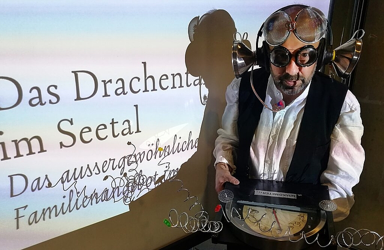 ... und mit dem Drakometer. Foto:s Fritz Thut