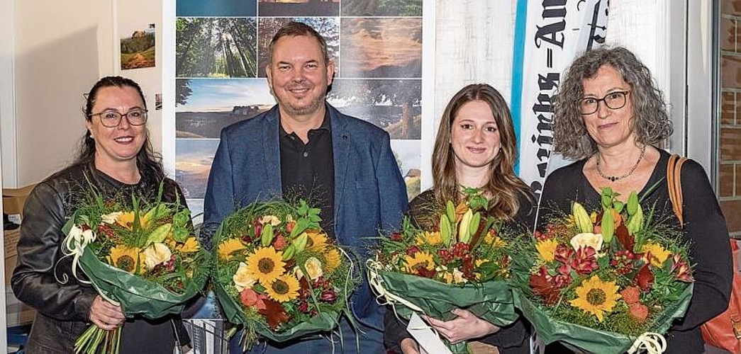 LBA-Fotowettbewerb: Die anwesenden Preisträger Liliana Sferrazza, Patrick Iseli, Katarzyna Lelito und Gabriela Schmiedlin. Foto: Fabio Confessore
