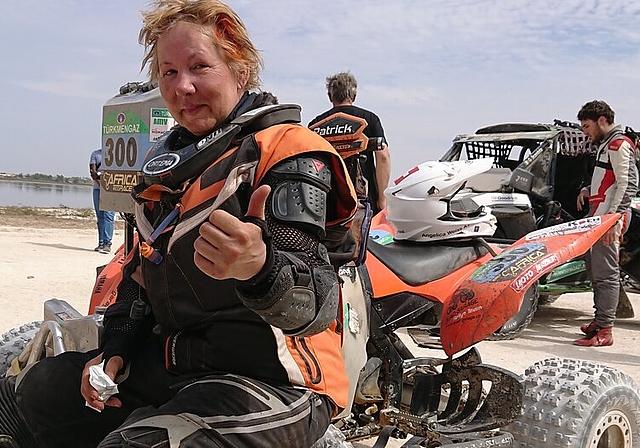 <em>«Eine unglaubliche Erfahrung»:</em> Angelica Weiss Emori aus Leutwil hat erfolgreich an der Rallye «Africa Eco Race» teilgenommen. Foto: zvg