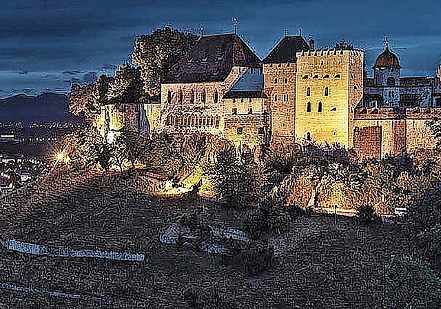 Soll besser und sparsamer werden: Die Beleuchtung von Schloss Lenzburg.	Foto: zvg