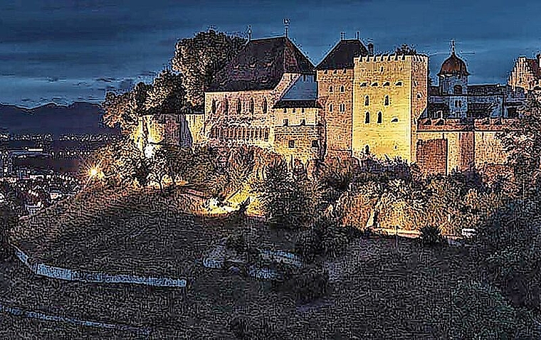 Soll besser und sparsamer werden: Die Beleuchtung von Schloss Lenzburg.	Foto: zvg