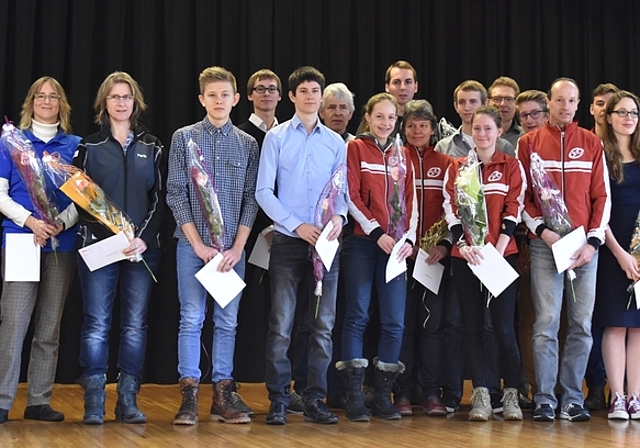 Die Gemeinde Seon ehrte am Neujahrsapéro besondere sportliche Leistungen. .(Fotos: LH)