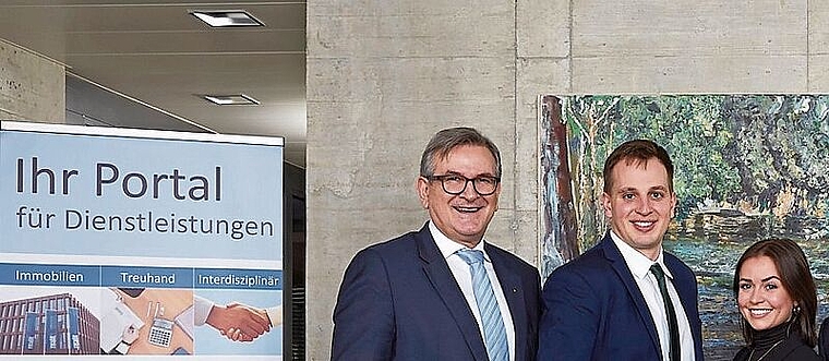 60 Jahre Realit-Gruppe: CEO Philipp Gloor (ganz links) und Partnerin Isabella Fringer (rechts) mit der künftigen Führung von links Fabio Gloor (Neffe von Philipp), Aline und Michel Fringer (Kinder von Isabella), die ab diesem Jahr auf ihre künftig