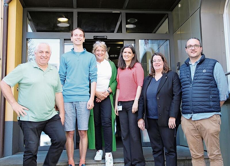 Ziehen eine positive Zwischenbilanz: Vertreter des Kantons und der Gemeinde.Foto: Romi Schmid