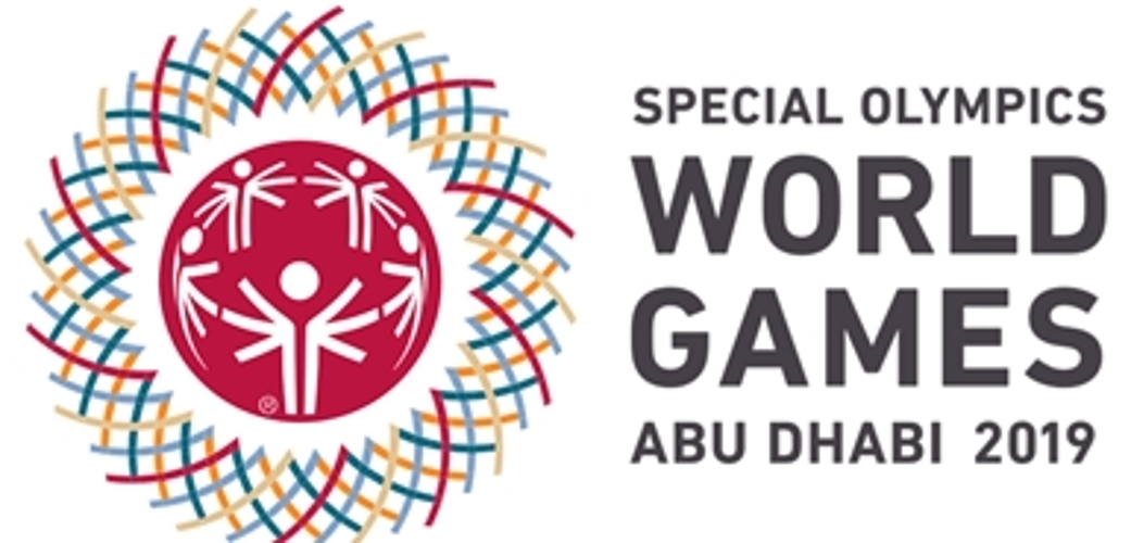 <em>Grossanlass mit 7000 Sportlern:</em> Logo der Special Olympics in Abu Dhabi. Foto: zvg