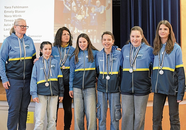 Erfolgreich unterwegs: Das Team Volley Seetal Rookie.Foto: Andreas Walker