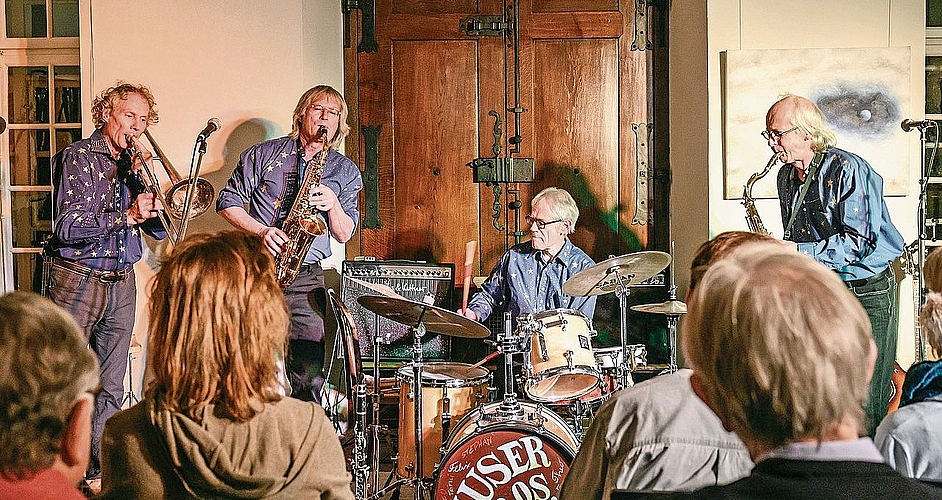 Die «Huser Brothers» in Action: Die Instrumente streiten nicht, aber der Austausch ist intensiv.Foto: zvg