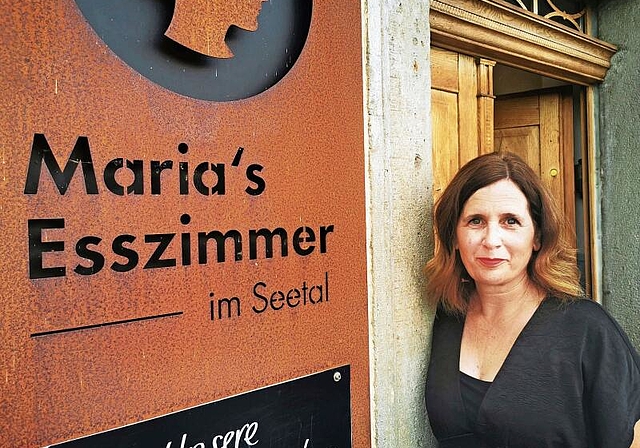 Musste den Schlüssel drehen: Wirtin Mirjam Strub von «Maria’s Esszimmer im Seetal» musste das Lokal schliessen.Foto: Fritz Thut