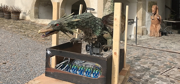 In alter Frische zurück: Der generalüberholte «Fauchi» bei seiner Rückkehr auf Schloss Lenzburg. Foto: zvg
