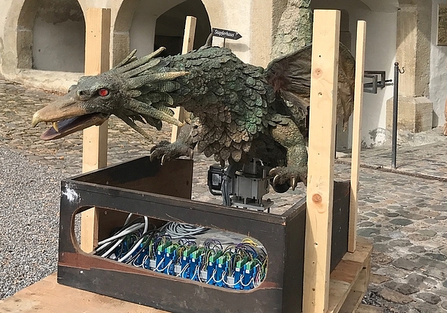 In alter Frische zurück: Der generalüberholte «Fauchi» bei seiner Rückkehr auf Schloss Lenzburg. Foto: zvg