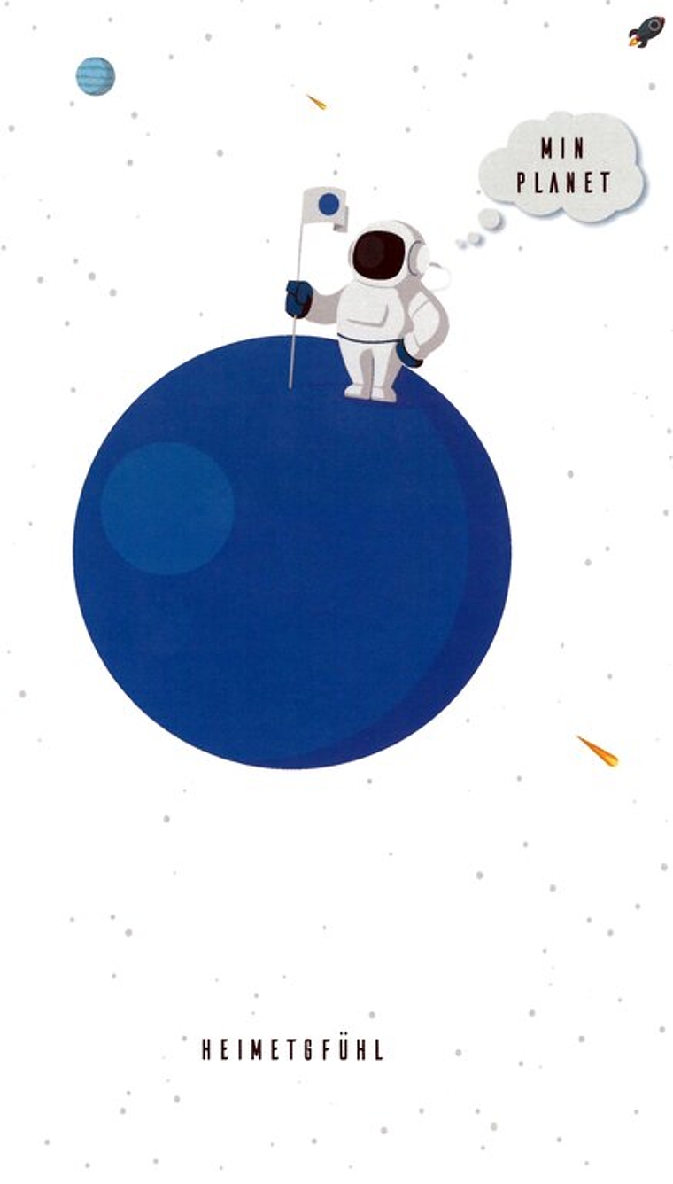<em>«Min Planet – Heimetgfühl»:</em> Juni-Motiv der Serie «Lenzburgiana». Illustration: mphs