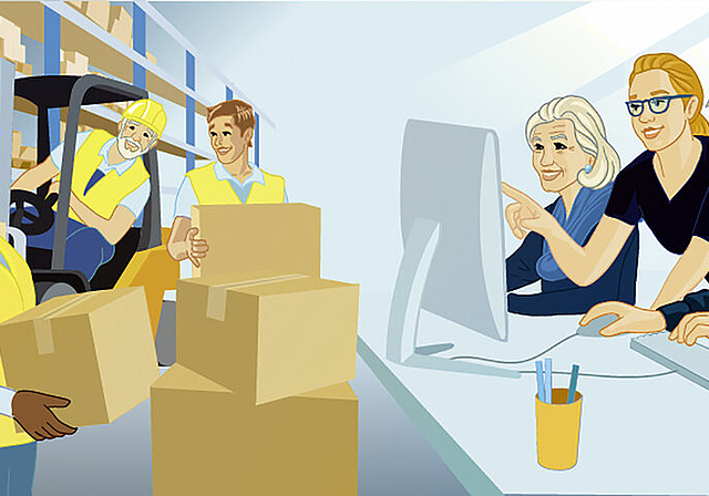Thema an der Tagung des Forums Betriebliches Gesundheitsmanagement: Wie können Arbeitsplätze gestaltet werden, dass sie für Fachkräfte attraktiv sind und gesundes und motiviertes Arbeiten bis zur Pension oder darüber hinaus ermöglichen? Illustr