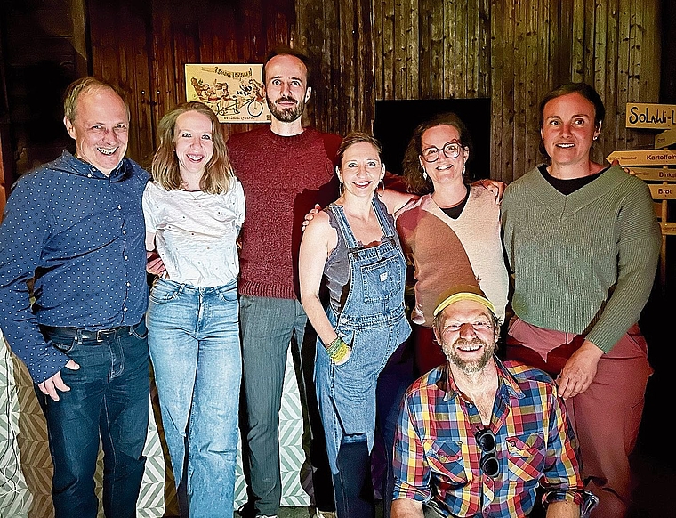 Der Vorstand: Christian, Sigrid, Colin, Mirjam, Romina, Marion und Lukas. Foto: Debora Hugentobler