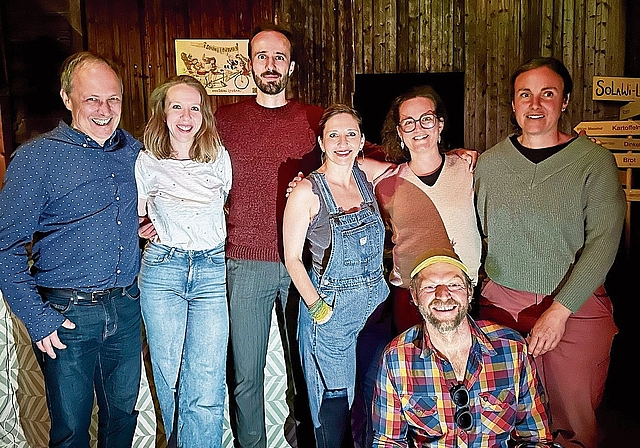 Der Vorstand: Christian, Sigrid, Colin, Mirjam, Romina, Marion und Lukas. Foto: Debora Hugentobler