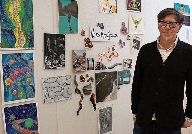 René Mollet, Co-Teamleiter des Kreativateliers am alten Standort. Foto: Rinaldo Feusi 