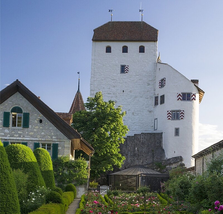 Das Schloss Wildegg: Schauplatz zwischen Heute und Gestern. Foto: Archiv, Gianni Bombén