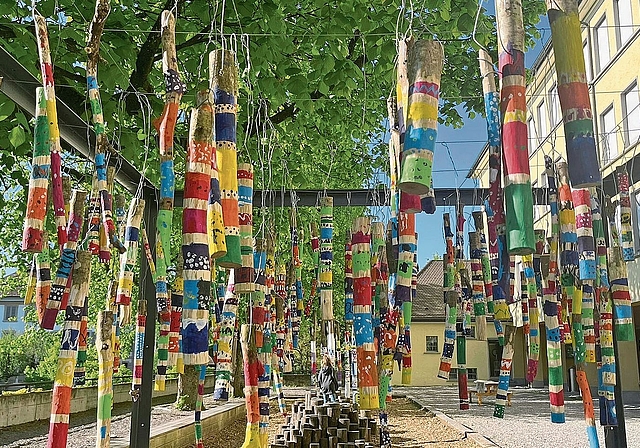 Mit viel Herzblut machten sich die Kinder an die Arbeit, die sie am Freitag stolz den Gästen präsentierten. Foto: zvg