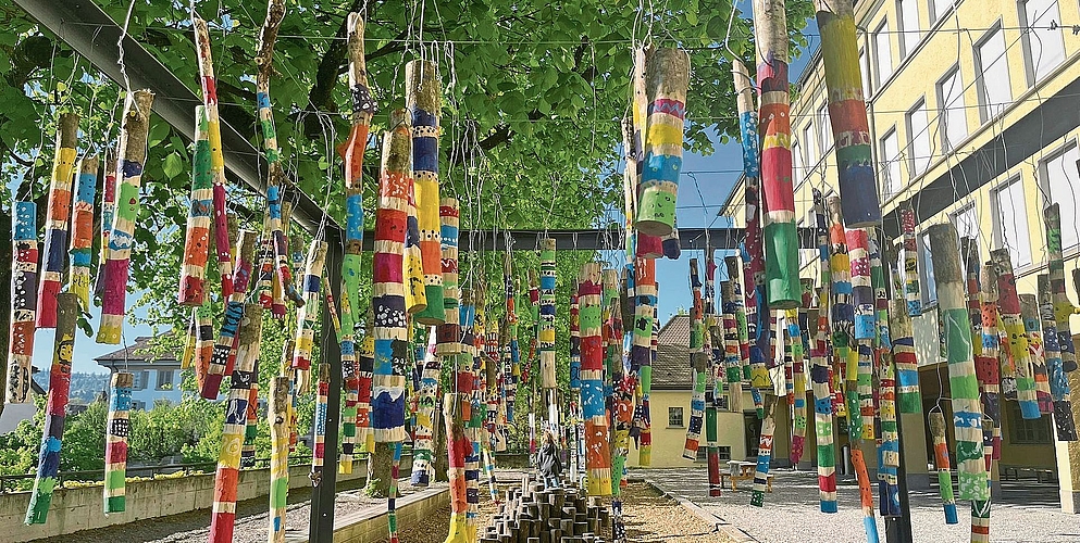 Mit viel Herzblut machten sich die Kinder an die Arbeit, die sie am Freitag stolz den Gästen präsentierten. Foto: zvg