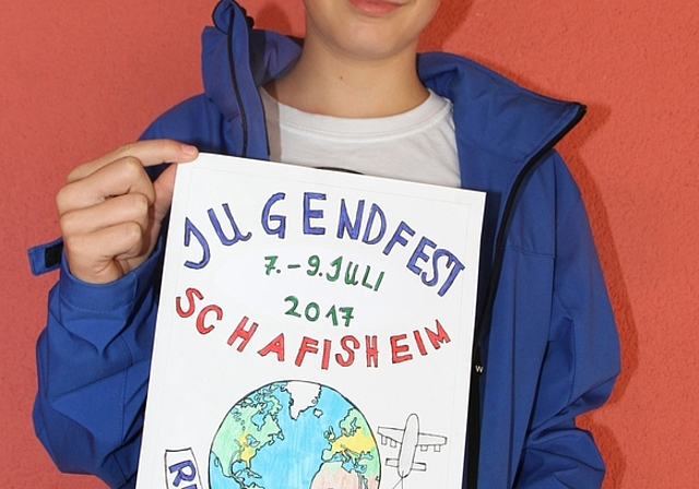 Reto Sommerhalder: Sein Flyer gefiel der Jury am besten. Foto: ST