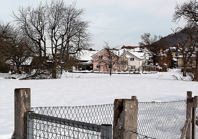 Wird für Alterswohnungen baureif aufbereitet: Baugebiet Stapfe. Foto: Alfred Gassmann