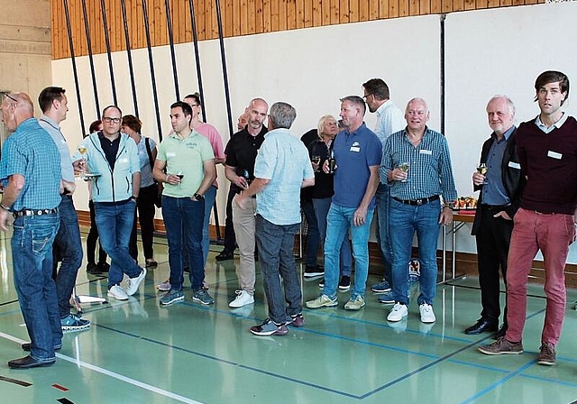 Dank der Gemeinde: Behörden- und Kommissionsapéro in Sarmenstorf. Foto: Alexander Studer