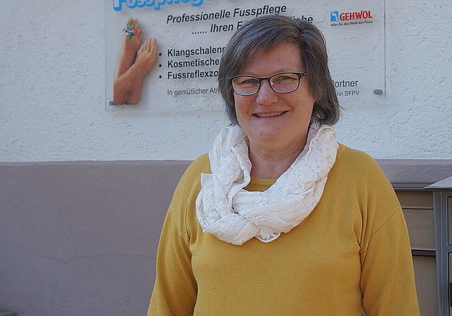 Zuversichtlich: Theres Portner, Präsidentin des Gewerbevereins Sarmenstorf. Foto: Ruedi Burkart