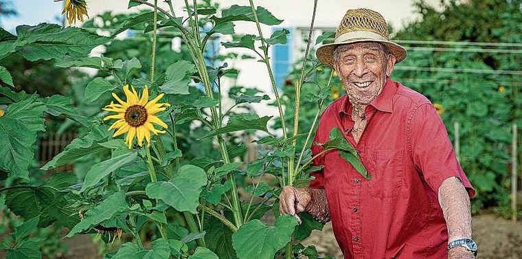 Liebte Blumen und seine Stadt Lenzburg: Original und Alt-Kübelmann Theodor «Tori» Fuhrer (1939–2022). Foto: Chris Iseli