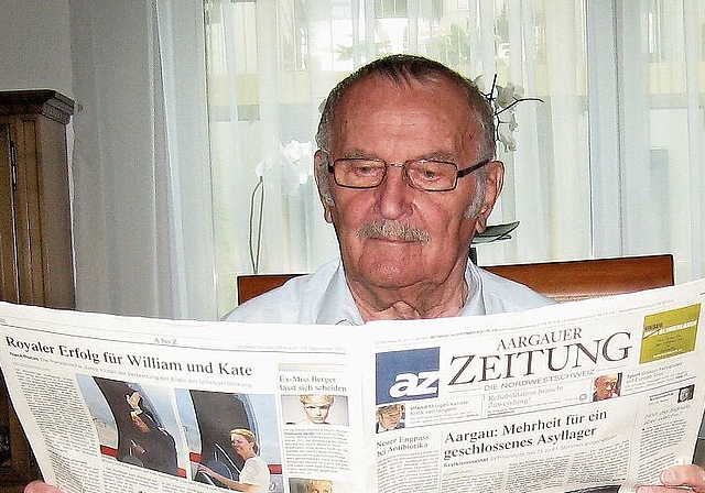 Auch nach der Pensionierung der Zeitung verbunden: Günter Windfelder, früherer Redaktor von «Der Seetaler», ist verstorben. Foto: Archiv/MR