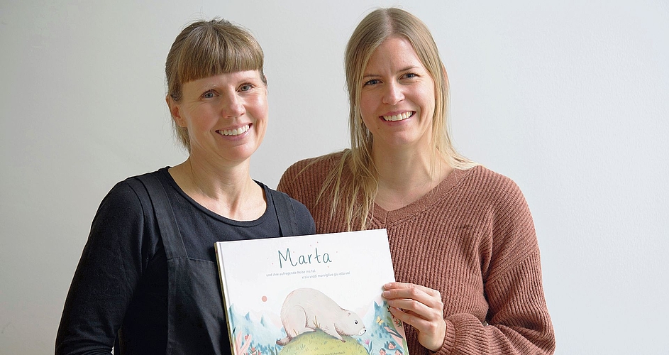 Sarah Fehr und Sarah von Rickenbach sind stolz auf ihr gelungenes Projekt.Foto: zvg