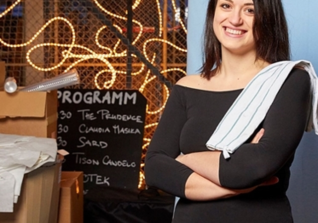 Freut sich über den kostenlosen Museumseintritt: Ana Schoch, Kulturfreiwillige am Metschgplatsch-Openair. Foto: zvg