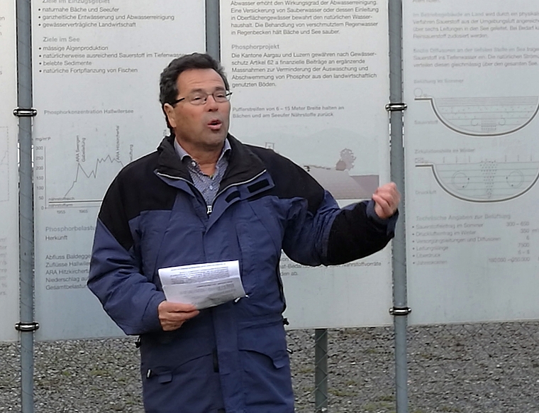 Neu im Vorstand: Arno Stöckli referierte an der GV des Landschaftsschutzverbandes Hallwilersee.Foto: tf