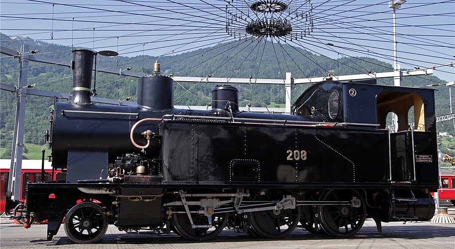 Löst Begeisterung aus: Die nach dem Brand 2013 restaurierte Lok G 3/4 208 des Vereins Ballenberg-Dampfbahn nach etwa 5000 Arbeitsstunden.Foto: Adrian Kehrli
